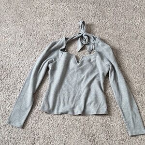 Elegant Gray Women's Top